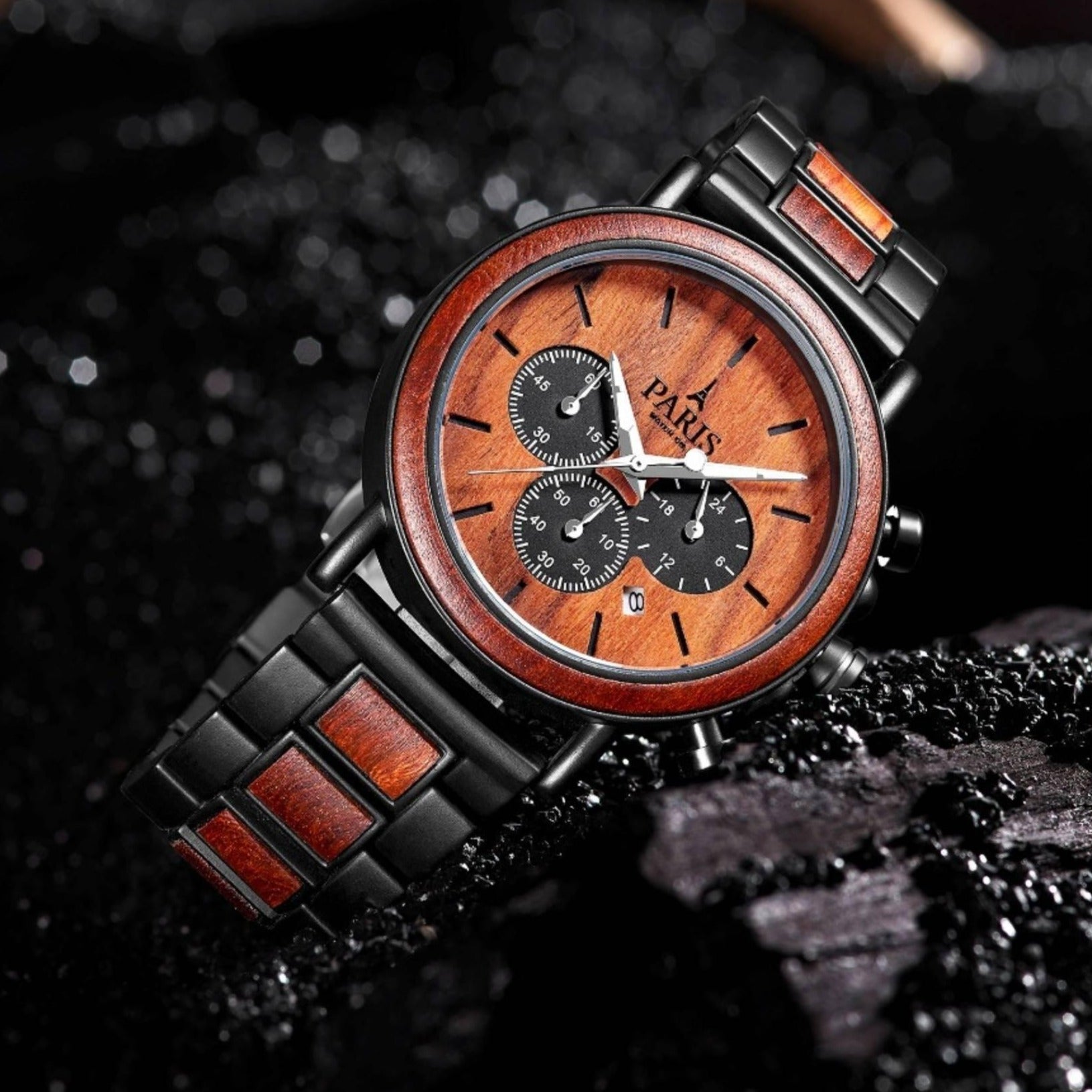 Chrono Charisma - Paris Watch Company #color_Royal Crimson