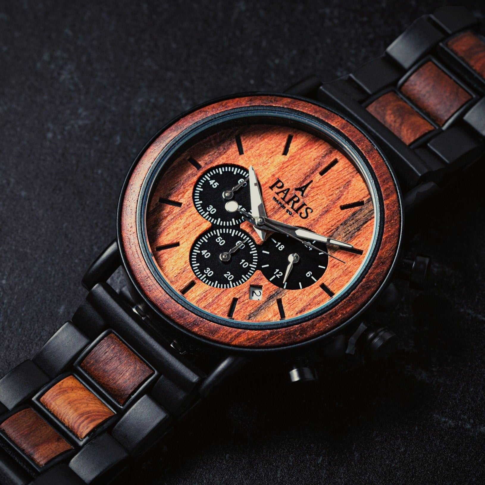 Chrono Charisma - Paris Watch Company #color_Royal Crimson
